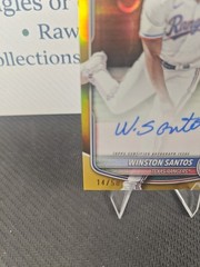 2025 Bowman – Chrome Prospect Autographs Winston Santos #CPA-WS Gold…
