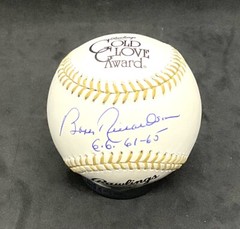 Bobby Richardson Autograph Rawlings Gold Glove Award BasebalI G.G.61-65 Jsa Coa