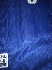 Retro International Football Shirt #8 Home Blue Mens X Large