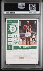 2019 Panini Contenders Optic Bill Russell Auto Veteran Ticket PSA 9
