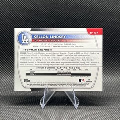 2025 Bowman Baseball Prospect Paper # BP-137 Kellon Lindsey