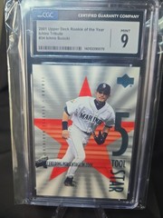 2001 FLEER PLATINUM #34 ICHIRO SUZUKI SEATTLE MARINERS RC GMC 9 MINT