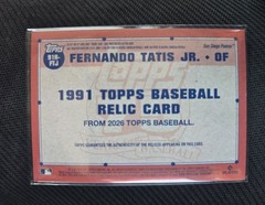 2026 Topps Series 1 #91R-FTJ Fernando Tatis Jr 1991 Game Used Relic Padres