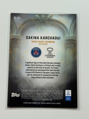 2025-26 Topps Chrome Women&rsquo;s UWCL Queens Of Football #20 Sakina Karchaoui