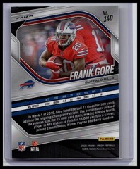 2025 Panini Prizm #140 Frank Gore White Disco