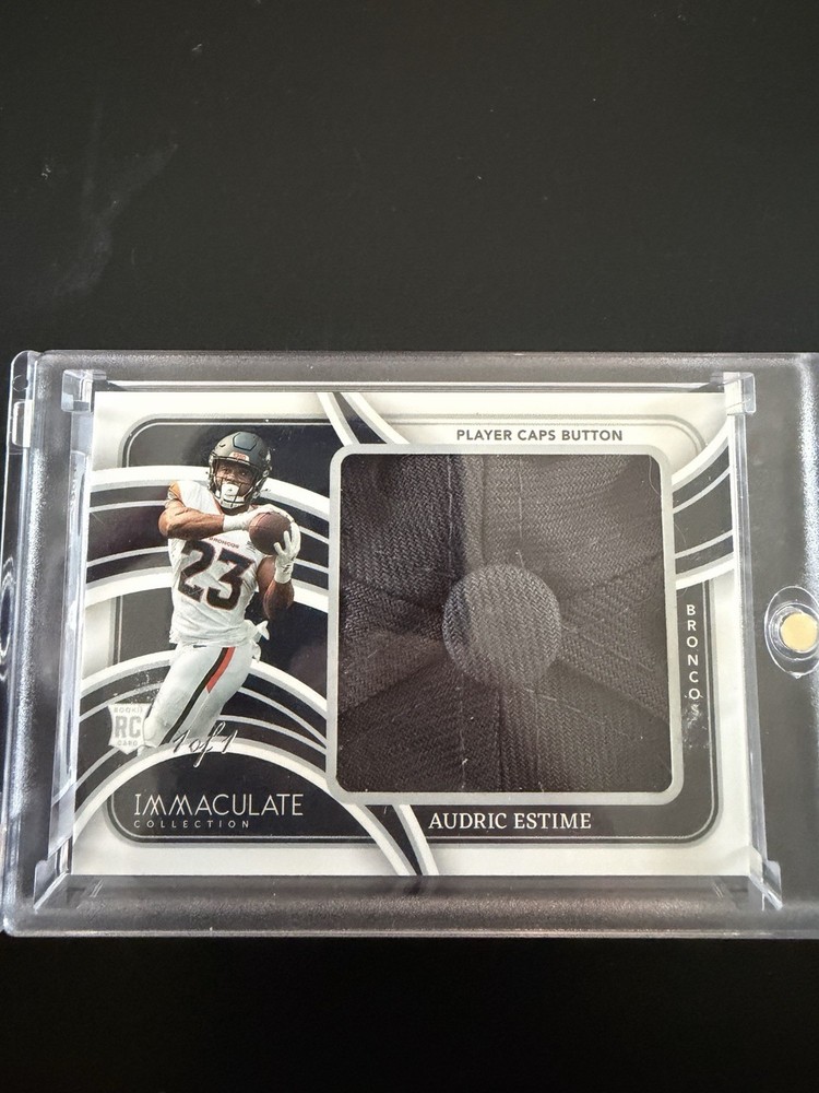 2024 Panini Immaculate Collection – Button Top 1 Of 1 Audric Estime 1/1 RC