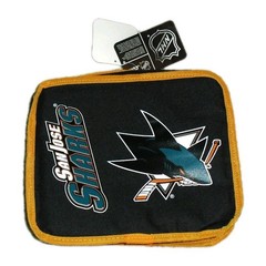 San Jose Sharks Black Insulated Lunch Bag New Nhl 11 x 9 inches