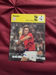 Bjorn Borg-Signed 1977 Sportscaster Card(09-21)Italy LEGEND RARE JSA Authentic