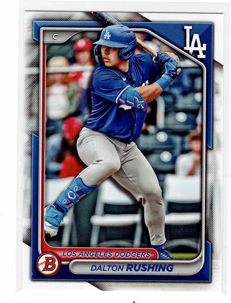 Dalton Rushing Los Angeles Dodgers 2024 Bowman Draft ****