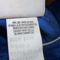 RARE 1980 Levi&rsquo;s Olympic USA Track Jacket Under License L.A. Committee