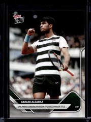2025 Topps Now #TN-CA1 Carlos Alcaraz French Open Champion Base (Quantity)