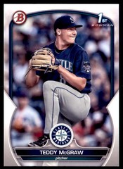 2023 Bowman Teddy McGraw 1st Bowman Seattle Mariners #BD-73 4 Card Lot