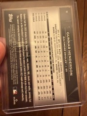 GUNNAR HENDERSON 2026 TOPPS CHROME BLACK BLUE REFRACTOR 053 /150 #11 ORIOLES