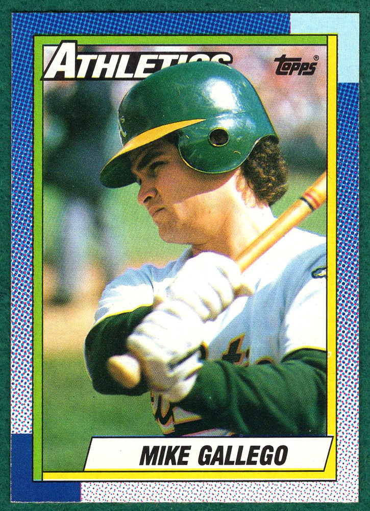 Mike Gallego – 1990 Topps #293 – Oakland Athletics Baseball Card