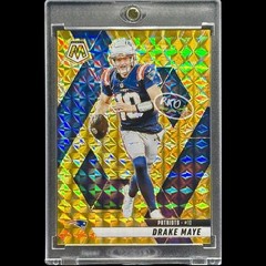 Drake Maye RARE GOLD REFRACTOR MOSAIC INVESTMENT CARD SP PATRIOTS MVP MINT