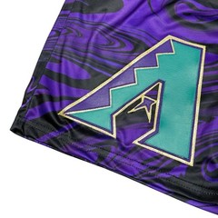 Rare Arizona Diamondbacks Custom Handmade Bespoke Big Logo AOP Shorts Mens Large