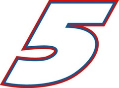 NEW FOR 2021 #5 Kyle Larson Racing Sticker Decal – Sm thru XL – various colors