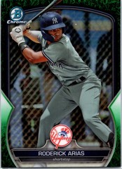 2023 Bowman Draft Chrome RODERICK ARIAS Green Grass Refractor /99 #BDC-49 BH