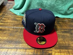 Boston Red Sox 1999 ASG Cascading Logo Navy Red NEW ERA FITTED 7 3/4 Green UV