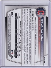 2025 Bowman Draft #BDC-49 Travis Bazzana Chrome Sky Blue Refractor