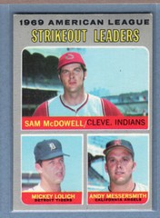 1970 Topps #72 AL Strikeout Leaders (Lolich) (b) EX GO450