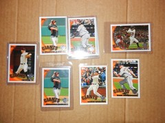 SF Giants 2010 World Series Champions TOPPS card From Team set Silver Logo seal