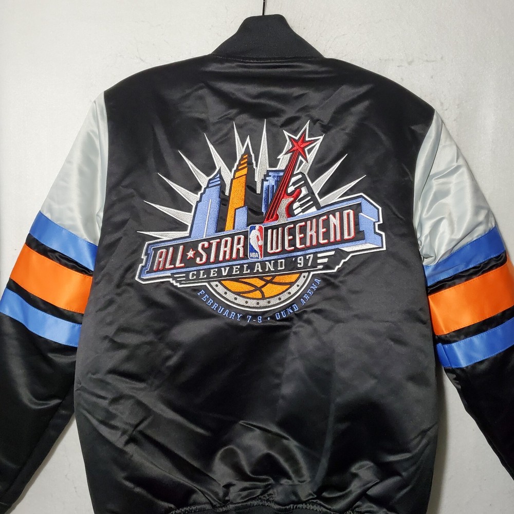 1997 NBA All Star Weekend Jacket Men&rsquo;s XS Snap-Button Cleveland Embroidered NWT