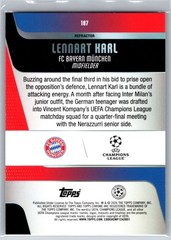 2025-26 Topps Chrome UEFA Club Competitions #187 Lennart Karl Refractor