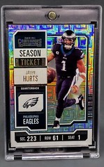 Jalen Hurts RARE MOJO REFRACTOR INVESTMENT CARD SSP PANINI EAGLES MVP MINT