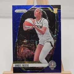 2024 Panini WNBA Prizm Basketball Angel Reese RC #10 Blue Velocity Chicago Sky