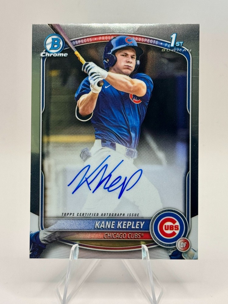2025 Bowman Draft Chrome Kane Kepley 1st Bowman Auto #CPA-KK Cubs