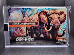 2025 Wild Card Alumination Dino-Might Mamoth Dillon Gabriel 1/1 Brown Mojo Holo