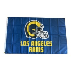 Los Angeles Rams 3×5 ft Flag / Banner NFL Fan Cave/Bar Royal Blue & Sol NEW
