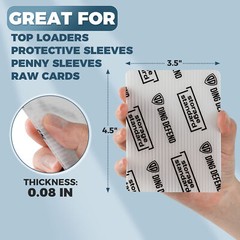 Trading Card Shipping Protectors 510 Pack 3.5 » x 4.5 » Flats for Card Breakers