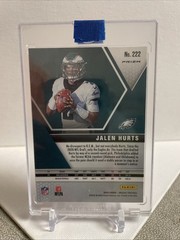 2020 Panini Mosaic Rookie RC Blue Reactive Prizm SP Jalen Hurts (Eagles SB MVP)