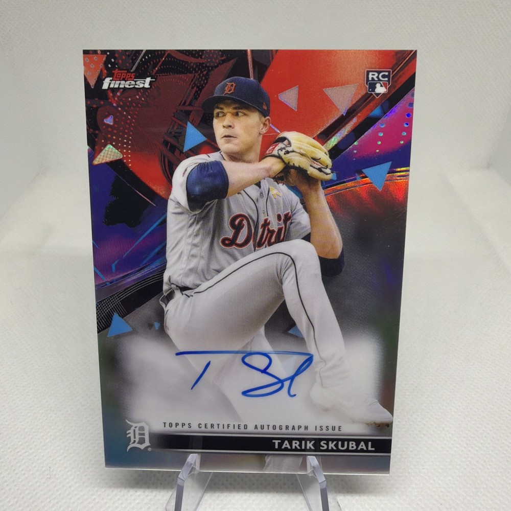2021 Topps Finest Tarik Skubal RC Refractor Auto #FA-TSK Dodgers Tigers