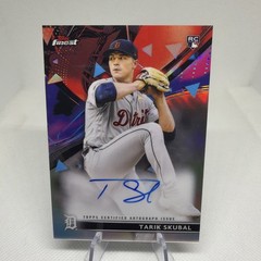 2021 Topps Finest Tarik Skubal RC Refractor Auto #FA-TSK Dodgers Tigers