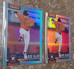 2026 Topps Nick Allen Aqua Foil and Rainbow Foil
