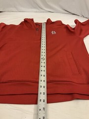 St. Louis Cardinals 1/4 Zip Pullover M Red Cutter Buck 100% Polyester YGI Y1-526