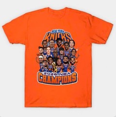 New York Knicks 2026 NBA Champions Shirt Caricature Graphic Tee Men Fan Gift