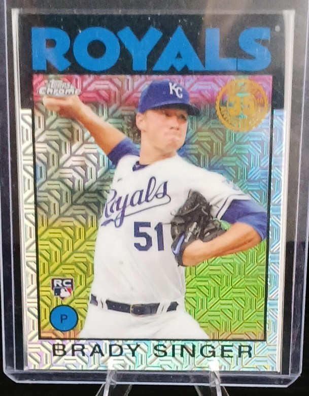 2021 Topps – Silver Pack 1986 Topps Chrome Baseball Brady Singer #86BC-3 (RC)