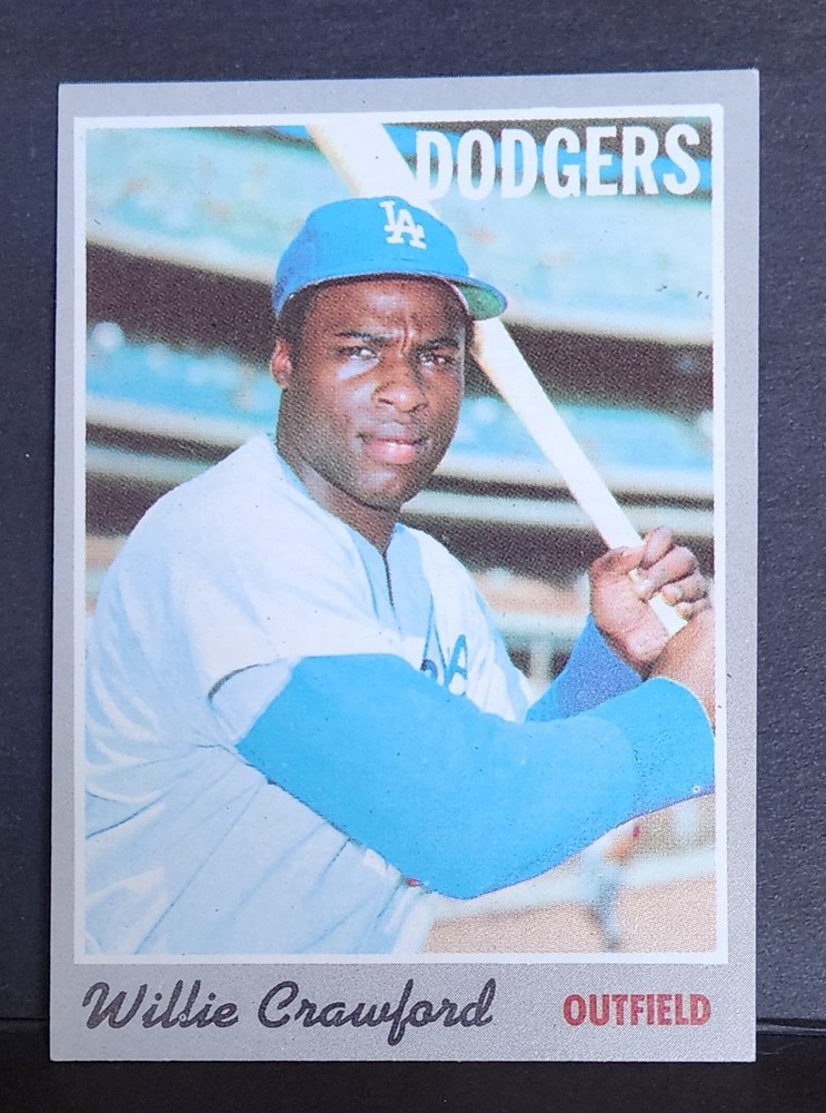 1970 Topps #34 Willie Crawford Los Angeles Dodgers EX-EXMINT+