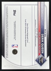 2025-26 Bowman Chrome Autograph Blue Refractor #BCA-DQ Derik Queen RC Auto /150