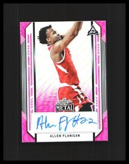 2021-22 Allen Flanigan Rookie Auto Leaf Metal Pink /25 #BA-AF1 Auburn Tigers