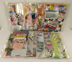 1990&rsquo;s VORTEX COMICS THE LEGENDS OF NASCAR SILVER EDITION HOLOGRAM VOLUMES 1-13
