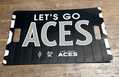 Las Vegas Aces WNBA Banner & Noise Maker Size 18x12in From 7/3/26 Brand New!