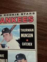 Topps 1970 Topps Baseball Rookie Stars Yankees Munson McDonald Rookie #189