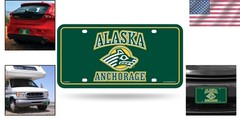 Limited Edition Alaska Anchorage Seawolves 6&Prime; x 12&Prime; Auto Tag for Game Day Style