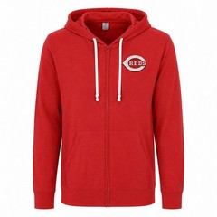 Cincinnati Reds Soft As A Grape Hoodie Zip Red Women’s Size 2 (L/XL) MLB