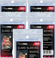 2000 Ultra Pro Penny Soft Sleeves 20 Packs 100 for Standard Sized Sports Cards